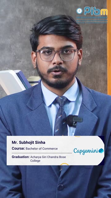 PIBM to Capgemini | SAP Consultant | MBA & PGDM |Subhojit Sinha: Batch 2024–26
