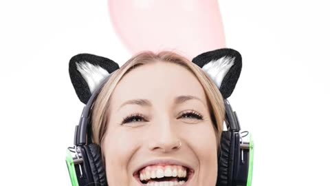RUKUHOT Cute Cat Ears Headphone Attachment,Adjustable Design Fit