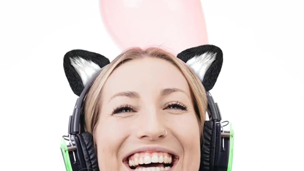 RUKUHOT Cute Cat Ears Headphone Attachment,Adjustable Design Fit