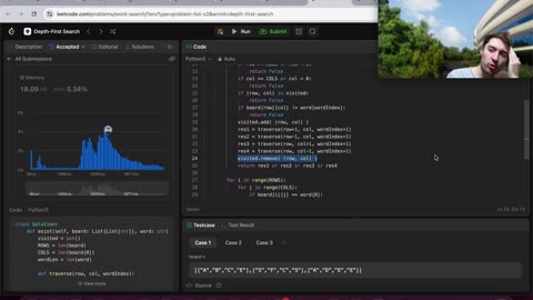 Depth First Search Revisited: 79. Word Search