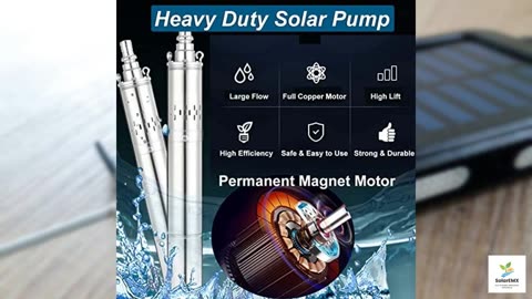 Solar Water Pump DC 24V 3 inch Stainless Steel Solar Well Pump