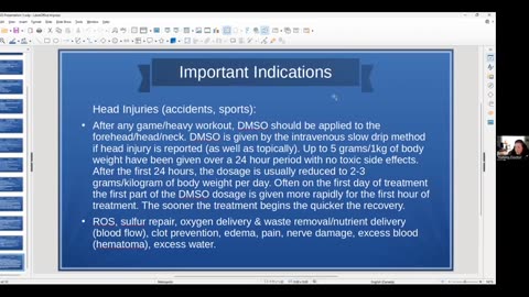 Amanda Dawn Vollmer Benefits and Uses of DMSO: Part 1 - Presentation to Medical Professionals