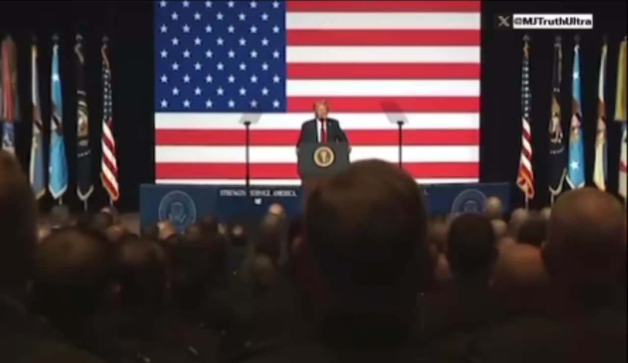 Trump - If you dont like what Im saying you can leave the room, cause there goes your rank