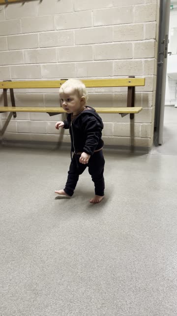 Baby Kayla Taking a Walk in the Locker Room 😂🚶‍♀️