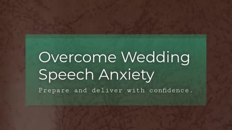 Brilliant Personalized Wedding Speech Remote service provided electronically