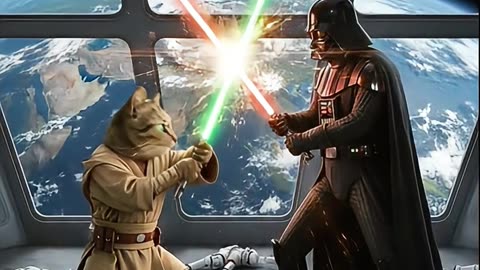 Epic Battle: TAIGER vs DART VEIDER #aicat