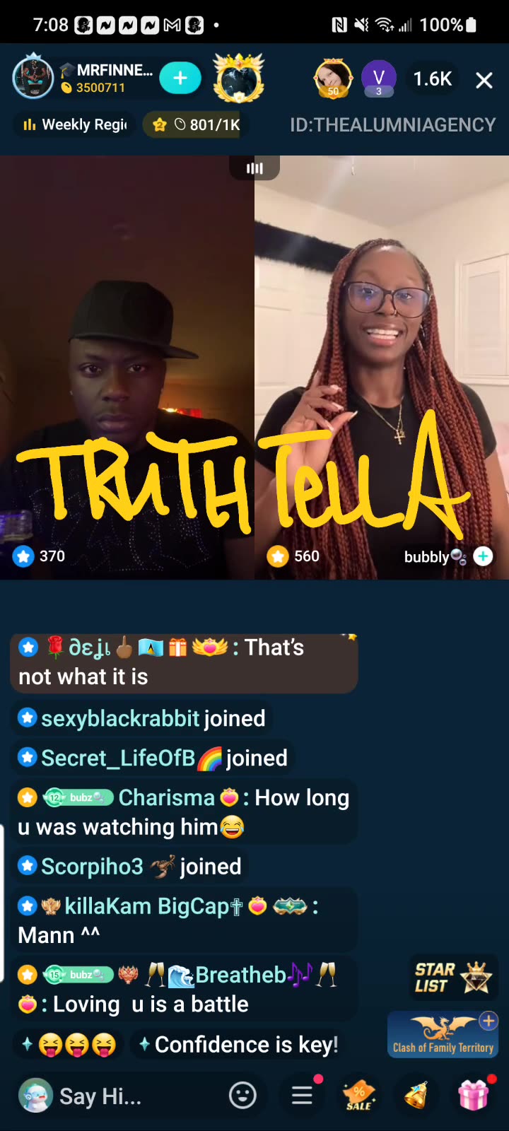 FINESSE LINED UP WITH BUBBLY 3RD SHIFT