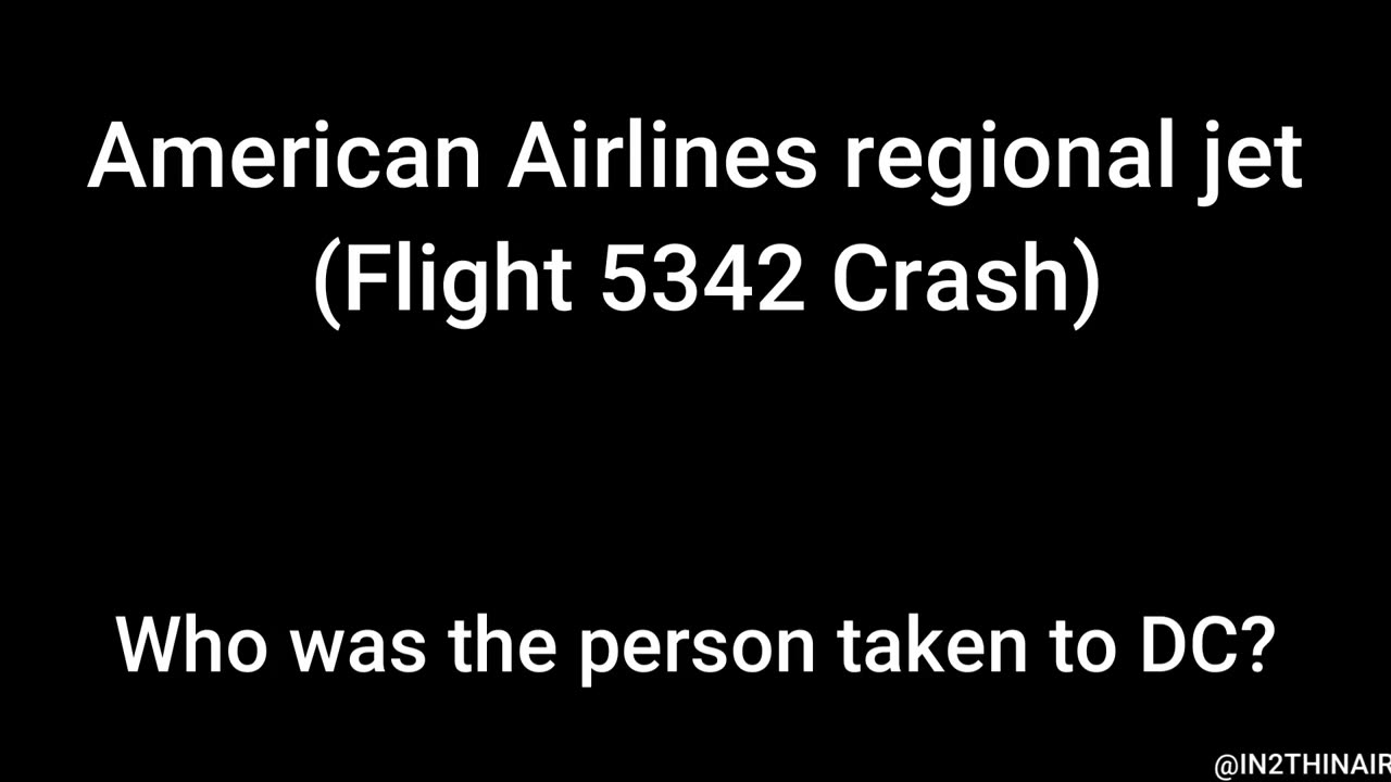 Who was the person transported to DC?