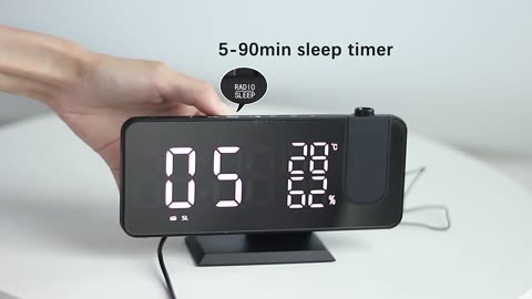 LED Digital Alarm Clock Table Watch Electronic Desktop Clocks USB Wake Up