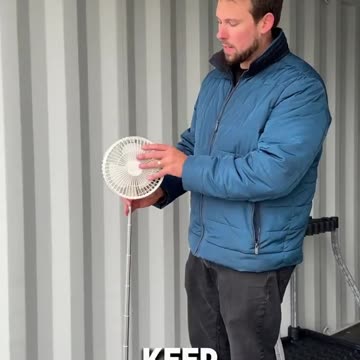 Keep Your Container Cool with Our Solar Powered Fan! ☀️ | USA Containers