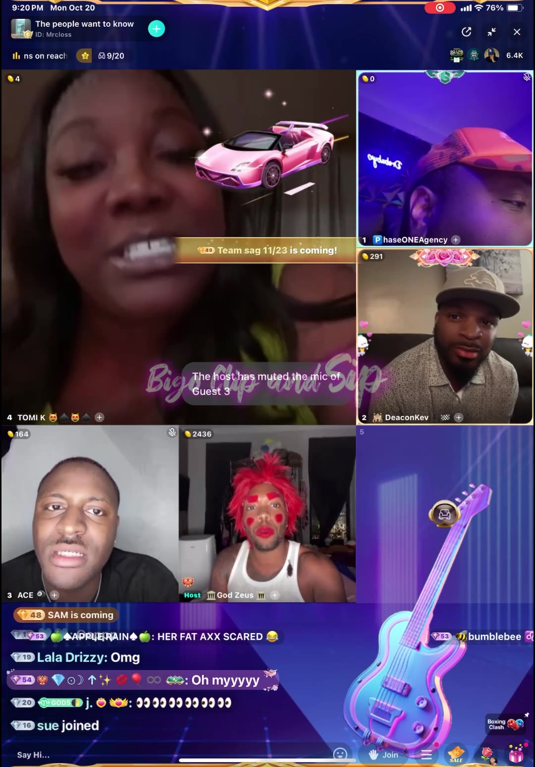 God Zeus does the people wanna know show ft Ace into it with TomiKay 10/21/25 #bigoclipandsip