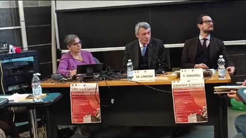 Roma - LAVORO. LANDINI (CGIL): GUERRA SOSTITUISCE POLITICA, AUMENTO SPESA ARMI (29.01.25)