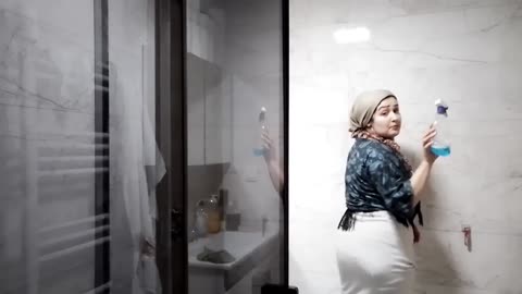 DUŞA KABİN TEMİZLİK🐻🥛🍭🩷 #clean #temizlik #دويتو #اكسبلور