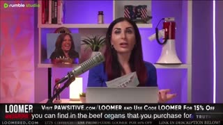 Laura Loomer eats dog food live on the air