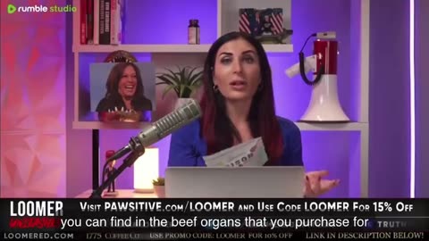 Laura Loomer eats dog food live on the air