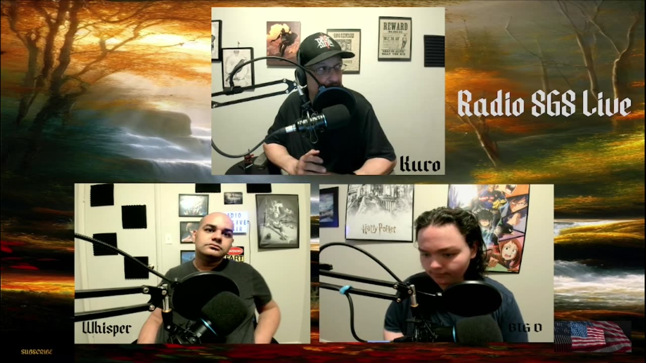 Look at the Big D on Robots! Radio SGS Live stares.