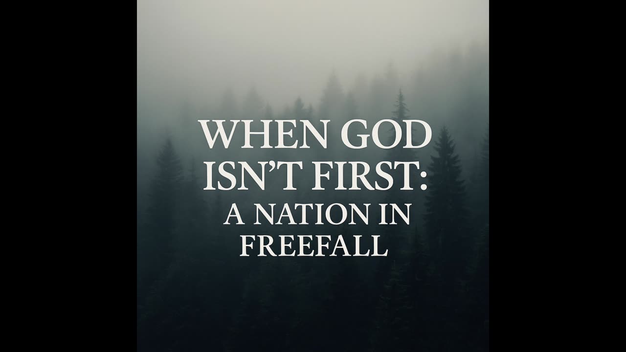 When God Isn’t First: A Nation in Freefall | Front Porch Talks Blogcast