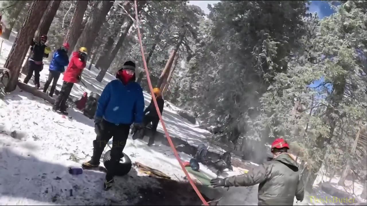 Riverside County rescue team airlifts two hikers who fell down a cliff