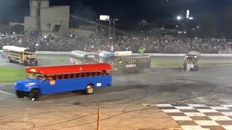 School Bus Figure 8 race 5_26_18