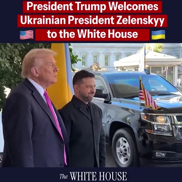 President Donald J. Trump welcomes Ukrainian President Zelenskyy back to the White House
