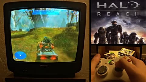 Halo Reach Xbox 360 CRT TV Walkthrough Part 1 #halo