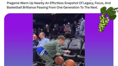 Canon Curry Sharpens His Shot As Steph Warms Up Nearby, A Quiet Moment Of Basketball Legacy.