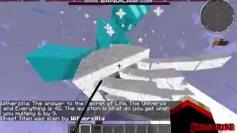 Minecraft Mob Battle Witherzilla vs Ghast Titan