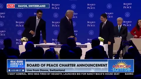 POTUS OFFICIALLY SIGNS THE BOARD OF PEACE CHARTER