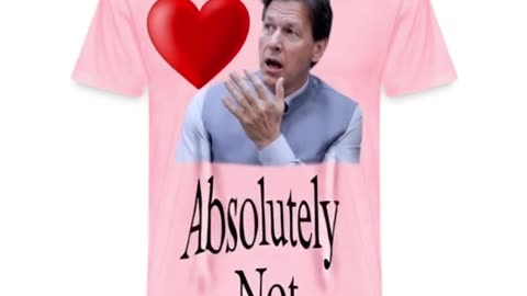 Absolutely Not! Imran Khan Meme T-Shirt Drop #AbsolutelyNo #ImranKhan