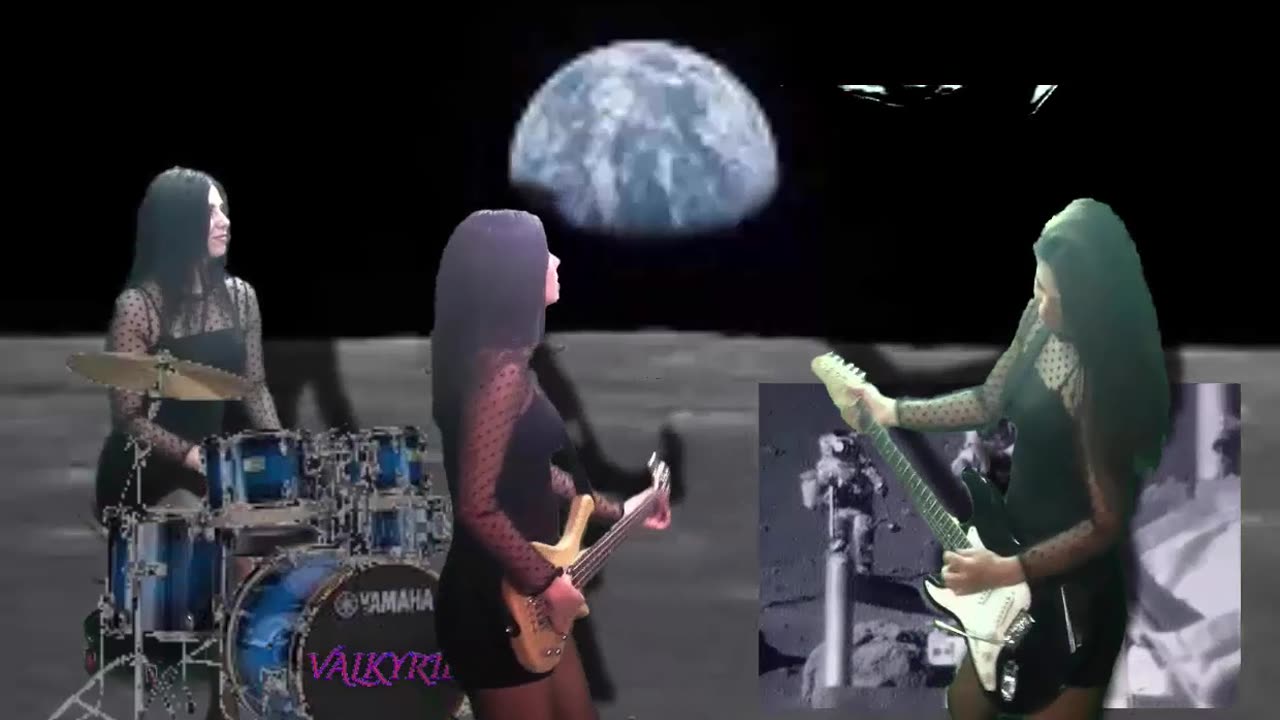 miss kristina and valkyrie embellish "walking on the moon"