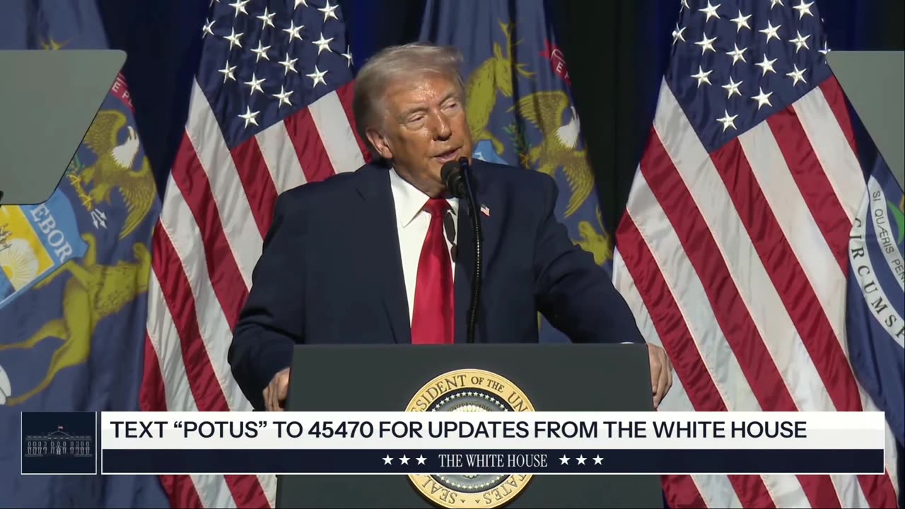 🔁1-13-2026 President Trump Delivers Remarks to the Detroit Economic Club