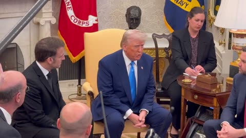Happening Now, @POTUS Trump welcomes French President @EmmanuelMacron to the Oval Office @WhiteHouse …