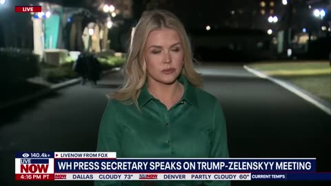 Karoline Leavitt speaks on Trump-Zelenskyy meeting