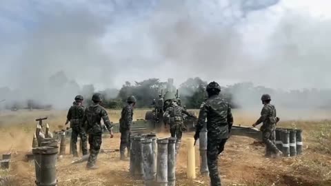 💥🇹🇭 Thailand Cambodia War | Thai Royal Army Artillery Strikes Cambodian Positions | RCF