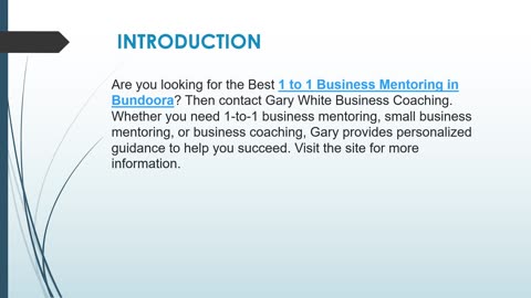 Best 1 to 1 Business Mentoring in Bundoora