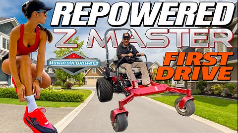 Repowered Toro Z-Master Zero Turn Project Drive pulley belt & Electric PTO Install Test Drive Ep. 16
