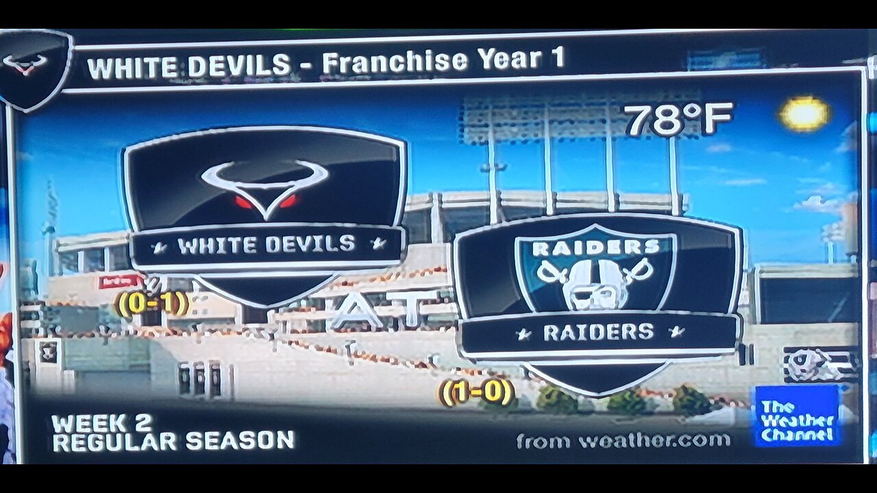 Wk2 White devils at the Raiders.