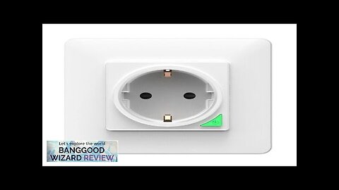 Tuya 16A WiFi Smart EU Wall Socket Power Monitoring Outlet Timing Function Review