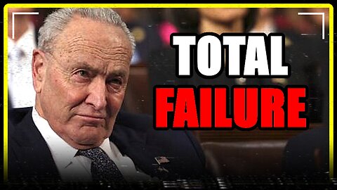 Schumer's PLAN just IMPLODED.