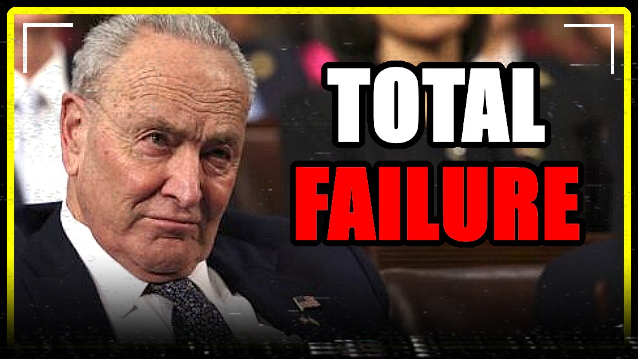 Schumer's PLAN just IMPLODED.