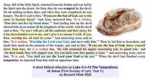 Luke 4:1–13 The Temptations of Jesus