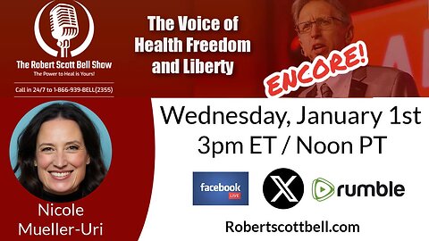 ENCORE! RFK Jr. vs NYT, Nicole Mueller-Uri, Metabolic Balance, James Lyons-Weiler, Kidney harm from BP meds - The RSB Show 1-1-25