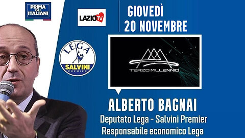 🔴 On. Alberto Bagnai a "Terzo Millennio" su "Lazio TV" (20.11.2025)