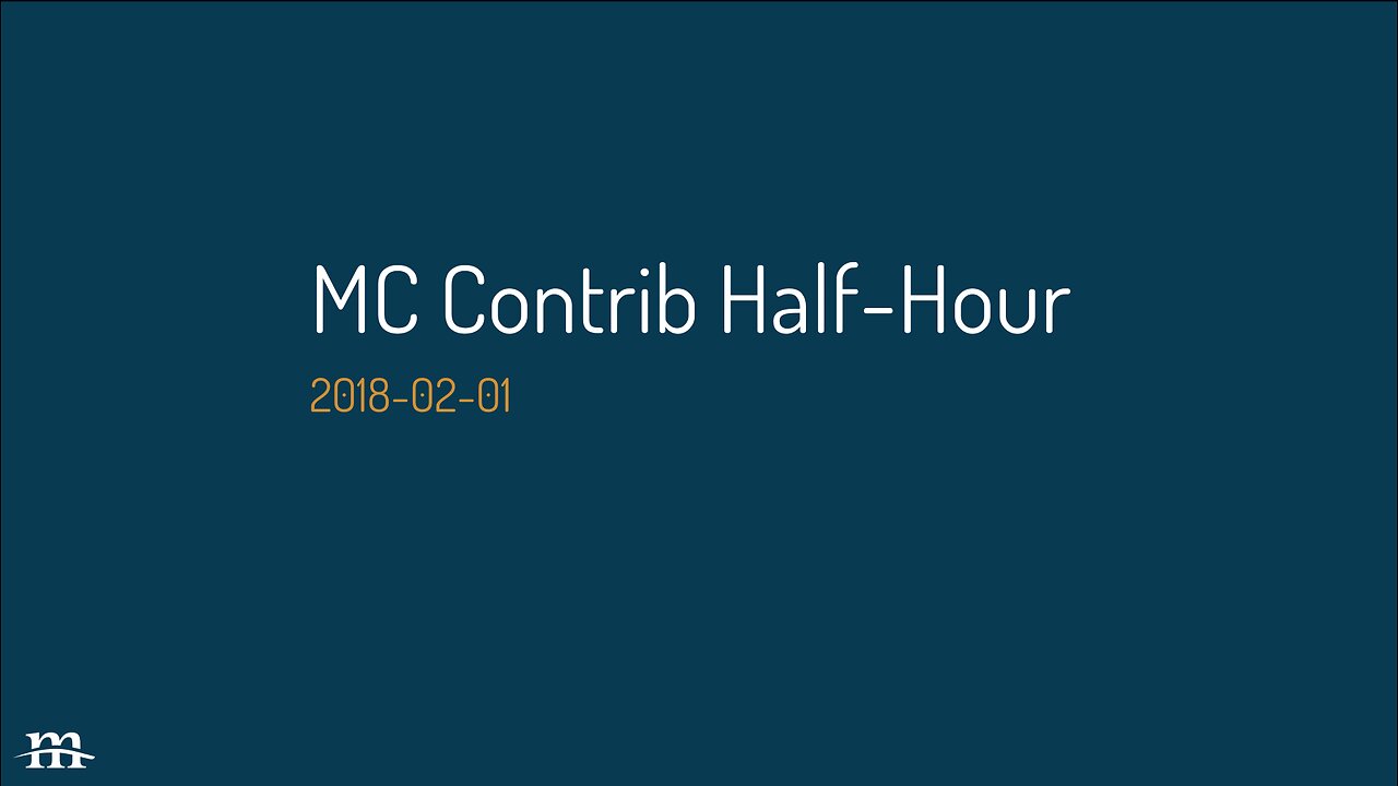 Drupal Contrib Half Hour, 2018-02-01
