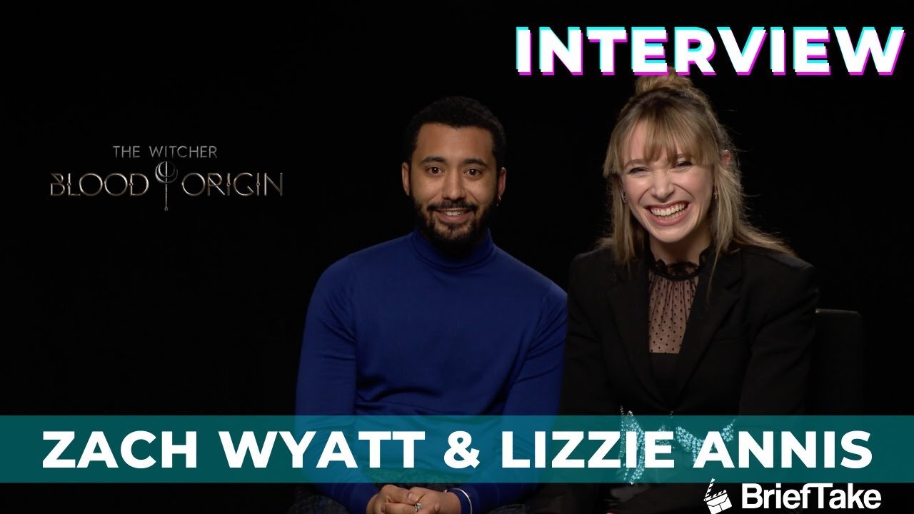 Zach Wyatt Lizzie Annis on playing celestial twins on The Witcher Blood Origin on Netflix