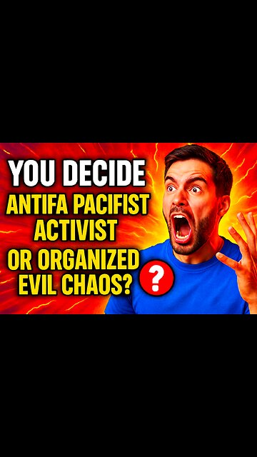 You decide Antifa Pacifist Activist or Organise Evil Chaos?