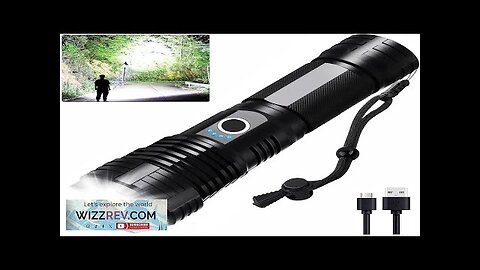 LED Flashlights High Lumens Rechargeable 990000 Lumens Brightest Handheld Flashlight 5 Review