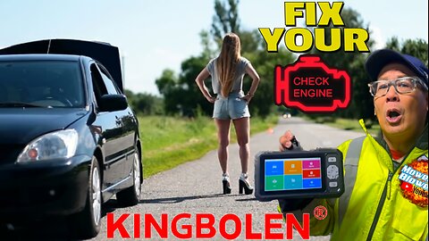 Kingbolen S608 OBD2 Diagnostic Scanner Tool Tablet 6.2” Screen reset check engine light