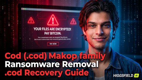 || SOLVED ✅🔘|| Cod (.cod) Makop family ransomware Virus - Removal and Decryption