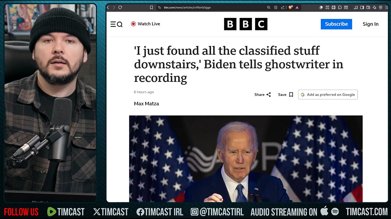 Biden CONFESSES IN Leaked Audio, TRUMP WAS RIGHT | Tim Pool